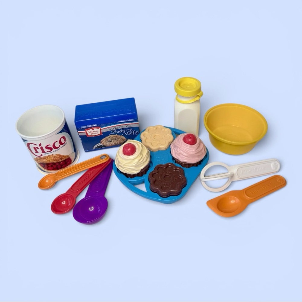 Fisher-Price Fun with Food Baking Fun #6502 VTG 1987 FP Toys Made in USA